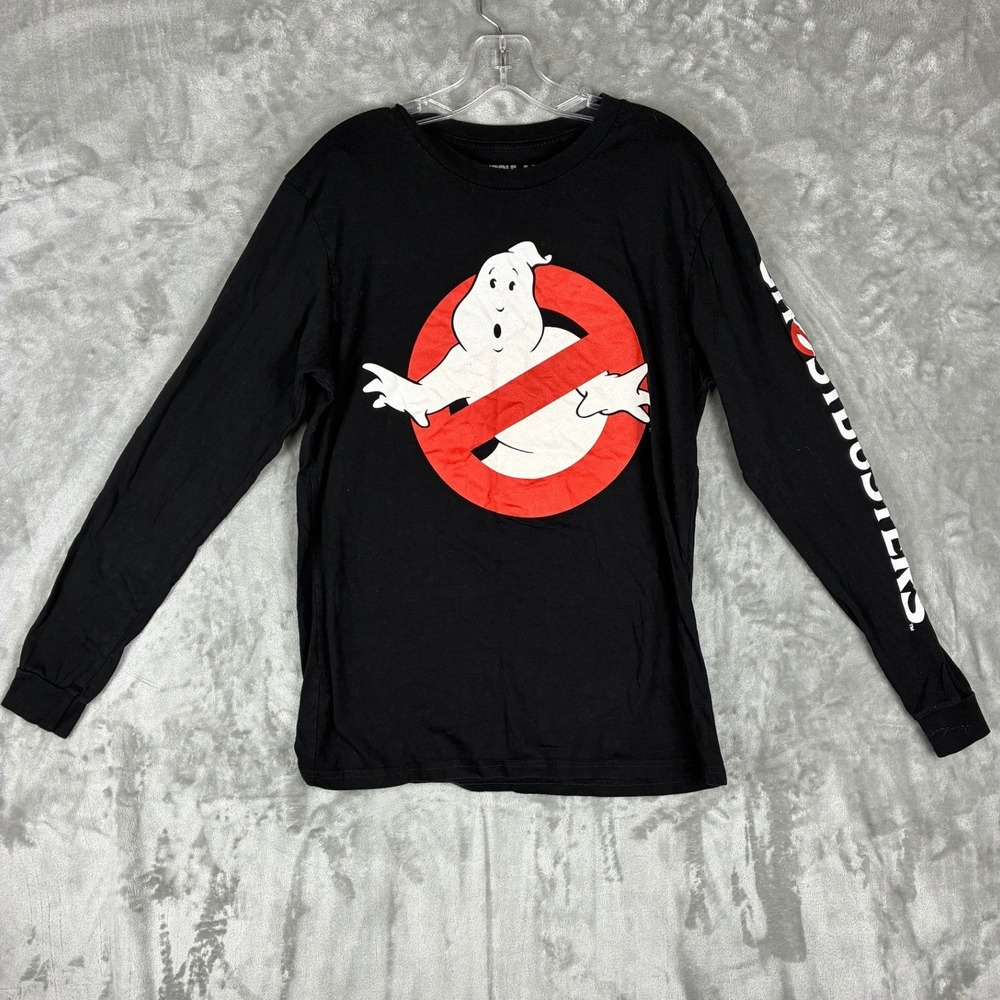 Ghostbusters Ripple Junction Long Sleeve Graphic T-Shirt Black Mens Medium